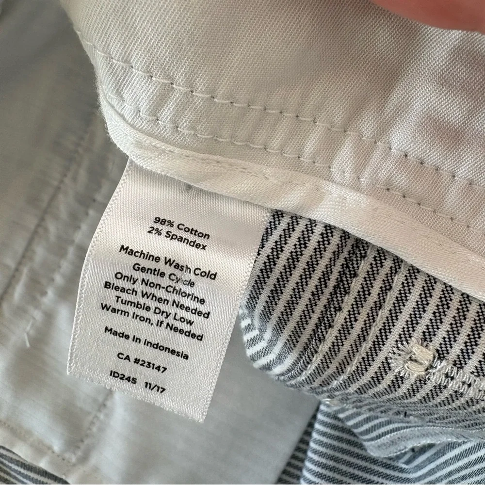 Talbots High Waist Blue White Stripe Deck Pants. Size 14. - Picture 10 of 14